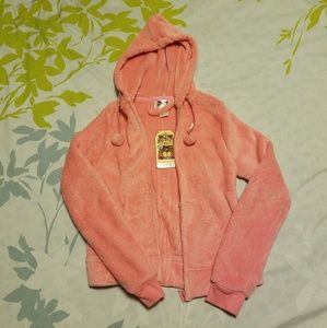 NWT Pink Plush Hoodie